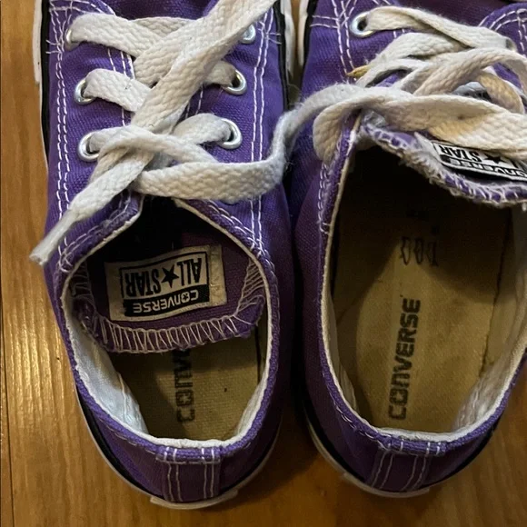 Converse Kids Sneakers in Purple with White Accents - Picture 5 of 6
